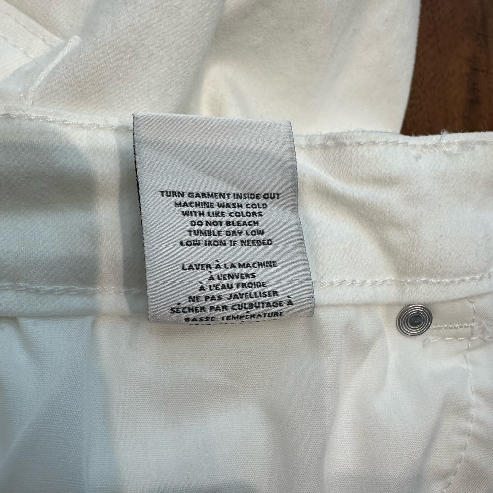 ☀️ OAT New York Stretch White Jeans with Raw Hem - Picture 15 of 16